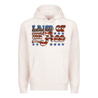 Pale Pink land of the free america Premium Hoodie - Jasminsmagicworld