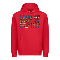 Red land of the free america Premium Hoodie - Jasminsmagicworld