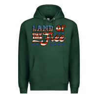 Sports Green land of the free america Premium Hoodie - Jasminsmagicworld