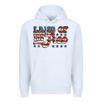 White land of the free america Premium Hoodie - Jasminsmagicworld