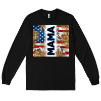 Black American mama Long Sleeve Tee - RanaPortraitStore
