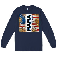Navy American mama Long Sleeve Tee - RanaPortraitStore