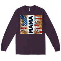 Plum American mama Long Sleeve Tee - RanaPortraitStore