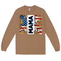 Toasted Coconut American mama Long Sleeve Tee - RanaPortraitStore