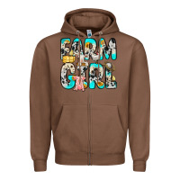 Chestnut farm girl Zipper Hoodie - Zillion Design Studio
