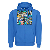 True Royal farm girl Zipper Hoodie - Zillion Design Studio