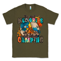 Army Green the best memories are made camping Classic Tee - Zillion Design Studio