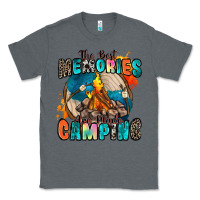 Charcoal Heather the best memories are made camping Classic Tee - Zillion Design Studio