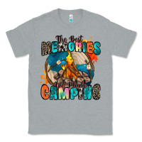 Heather Grey the best memories are made camping Classic Tee - Zillion Design Studio