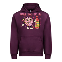 Mauve Wine will you be my Urban Hoodie - MaliasSmallBusiness