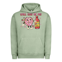 Pigment Oil Green will you be my Urban Hoodie - MaliasSmallBusiness