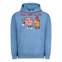 Pigment Pebble Blue will you be my Urban Hoodie - MaliasSmallBusiness