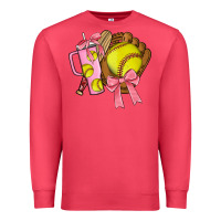 Cardinal softball coquette bow Premium Sweatshirt - JahusDesignShop