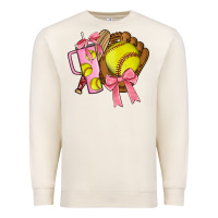 Sandshell softball coquette bow Premium Sweatshirt - JahusDesignShop
