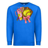 True Royal softball coquette bow Premium Sweatshirt - JahusDesignShop