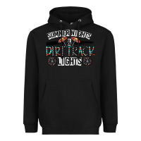 Black summer night & dirt track lights Heavyweight Hoodie - CowhideDigitalArt