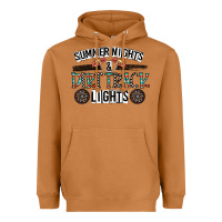 Meerkat summer night & dirt track lights Heavyweight Hoodie - CowhideDigitalArt