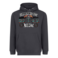 Smoke summer night & dirt track lights Heavyweight Hoodie - CowhideDigitalArt