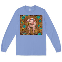 Colony Blue baby pig Long Sleeve Tee - RanaPortraitStore