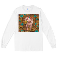 White baby pig Long Sleeve Tee - RanaPortraitStore