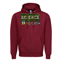 Burgundy science teacher Zipper Hoodie - texasbilliewilder