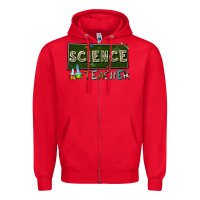 Red science teacher Zipper Hoodie - texasbilliewilder