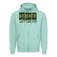 Seafoam science teacher Zipper Hoodie - texasbilliewilder