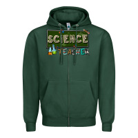 Sports Green science teacher Zipper Hoodie - texasbilliewilder