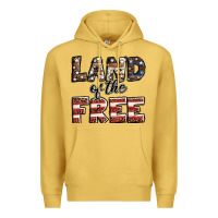 Antique Gold Land of the free America western pattern Premium Hoodie - Jasminsmagicworld
