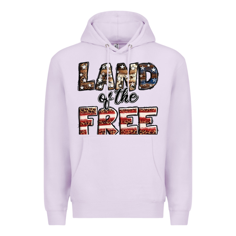 Land Of The Free America Western Pattern Premium Hoodie by Jasminsmagicworld | Teevron