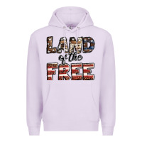 Lilac Land of the free America western pattern Premium Hoodie - Jasminsmagicworld