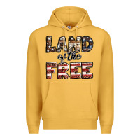 Mustard Land of the free America western pattern Premium Hoodie - Jasminsmagicworld