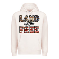 Pale Pink Land of the free America western pattern Premium Hoodie - Jasminsmagicworld