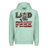 Seafoam Land of the free America western pattern Premium Hoodie - Jasminsmagicworld