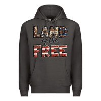 Smoke Land of the free America western pattern Premium Hoodie - Jasminsmagicworld