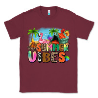 Burgundy summer vibes camp Classic Tee - Zillion Design Studio