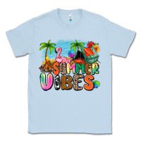 Dusty Blue summer vibes camp Classic Tee - Zillion Design Studio