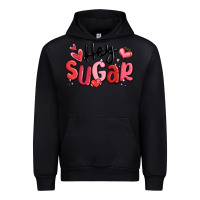Black hey sugar valentines day Urban Hoodie - MaliasSmallBusiness