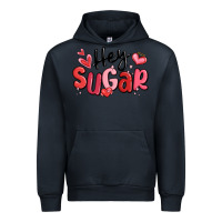 Navy hey sugar valentines day Urban Hoodie - MaliasSmallBusiness