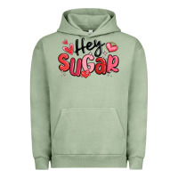 Pigment Oil Green hey sugar valentines day Urban Hoodie - MaliasSmallBusiness