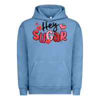 Pigment Pebble Blue hey sugar valentines day Urban Hoodie - MaliasSmallBusiness