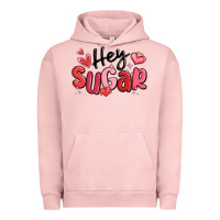 Pigment Salmon hey sugar valentines day Urban Hoodie - MaliasSmallBusiness