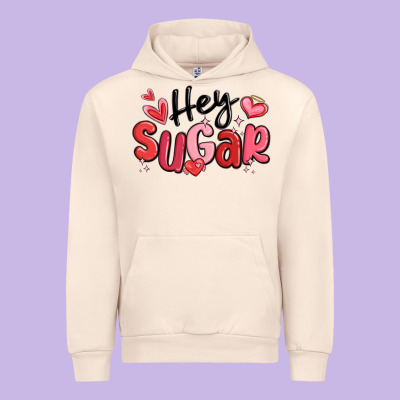 Hey Sugar Valentines Day Urban Hoodie Designed By Maliassmallbusiness