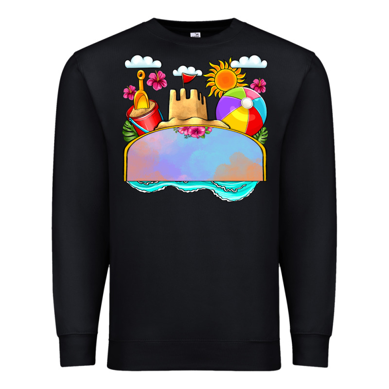 Custom Name Summer Beach Toys Premium Sweatshirt by JahusDesignShop | Teevron