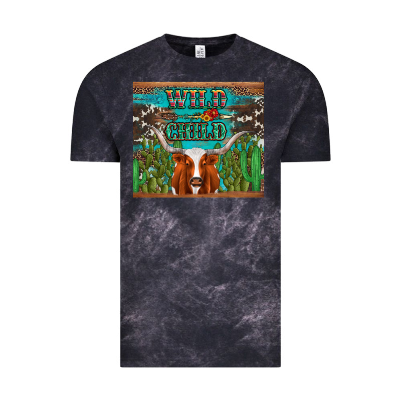 Whild Child Longhorn  Cactus Cowhide Vintage Tee by Artiststas | Teevron