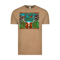Vintage Coffee whild child longhorn  cactus cowhide Vintage Tee - Artiststas