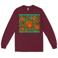 Burgundy basketball Long Sleeve Tee - RanaPortraitStore