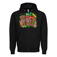Black school vibes Zipper Hoodie - texasbilliewilder