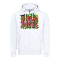 White school vibes Zipper Hoodie - texasbilliewilder