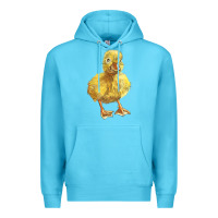 Ocean Blue Baby Duck Premium Hoodie - LillyAllenDesigns